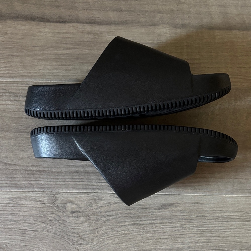 Nike Black Slide Slides M11 - W12 - Picture 2 of 4
